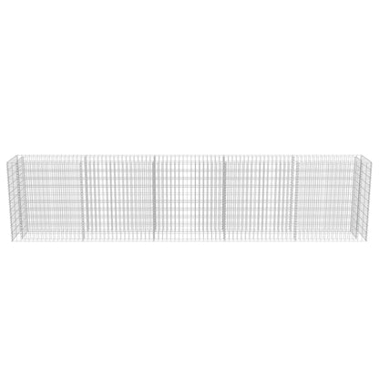 Gabion Plantenbak Verhoogd Gegalvaniseerd Staal 450 x 50 x 100 cm