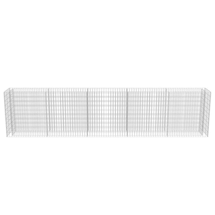 Gabion Plantenbak Verhoogd Gegalvaniseerd Staal 450 x 50 x 100 cm