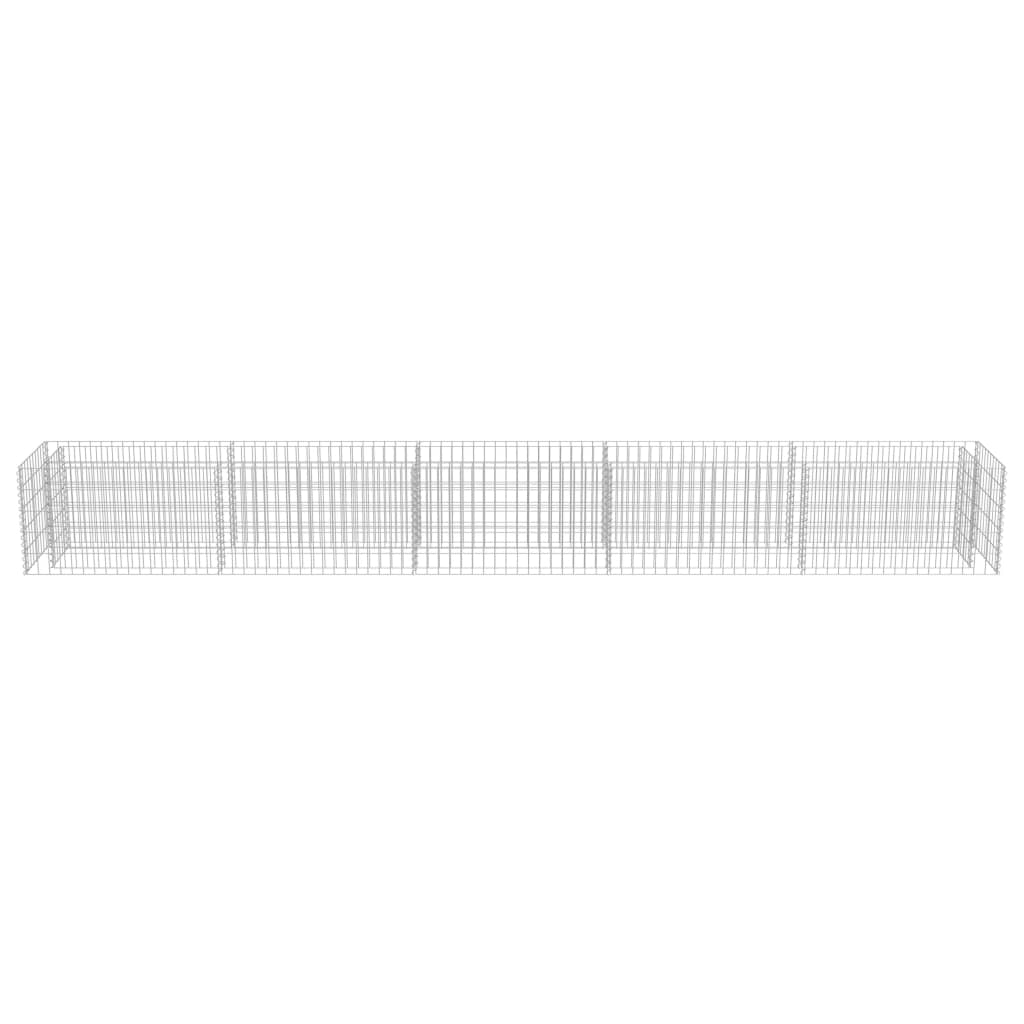 Gabion Plantenbak Verhoogd Gegalvaniseerd Staal 450 x 50 x 50 cm