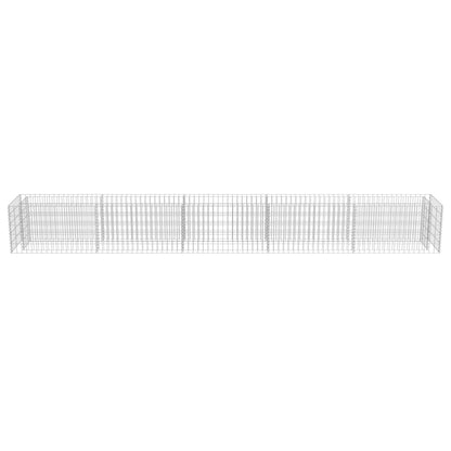 Gabion Plantenbak Verhoogd Gegalvaniseerd Staal 450 x 50 x 50 cm