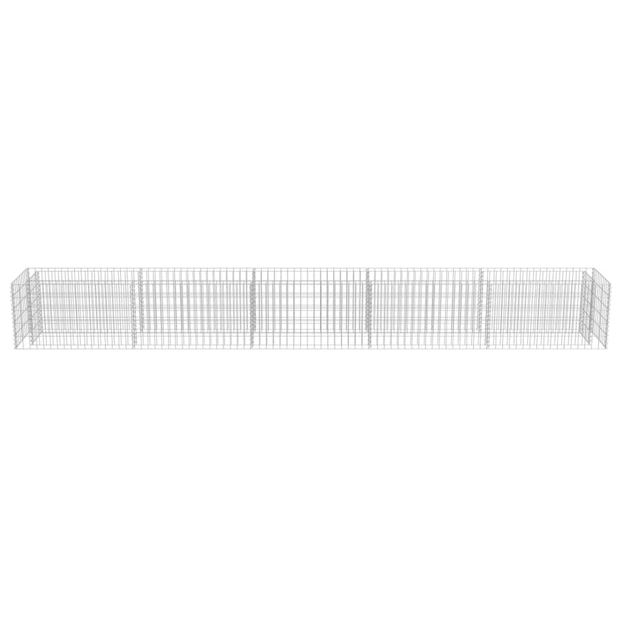 Gabion Plantenbak Verhoogd Gegalvaniseerd Staal 450 x 50 x 50 cm
