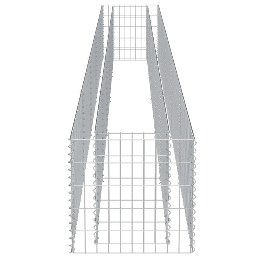 Gabion Plantenbak Verhoogd Gegalvaniseerd Staal 450 x 50 x 50 cm