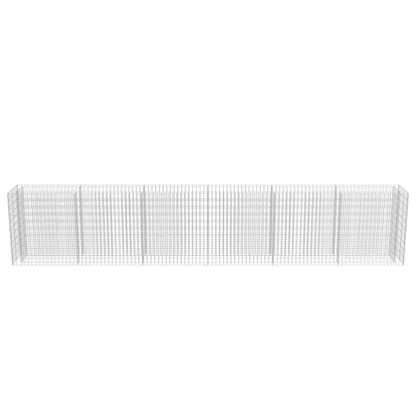 Gabion Plantenbak Verhoogd Gegalvaniseerd Staal 540 x 50 x 100 cm
