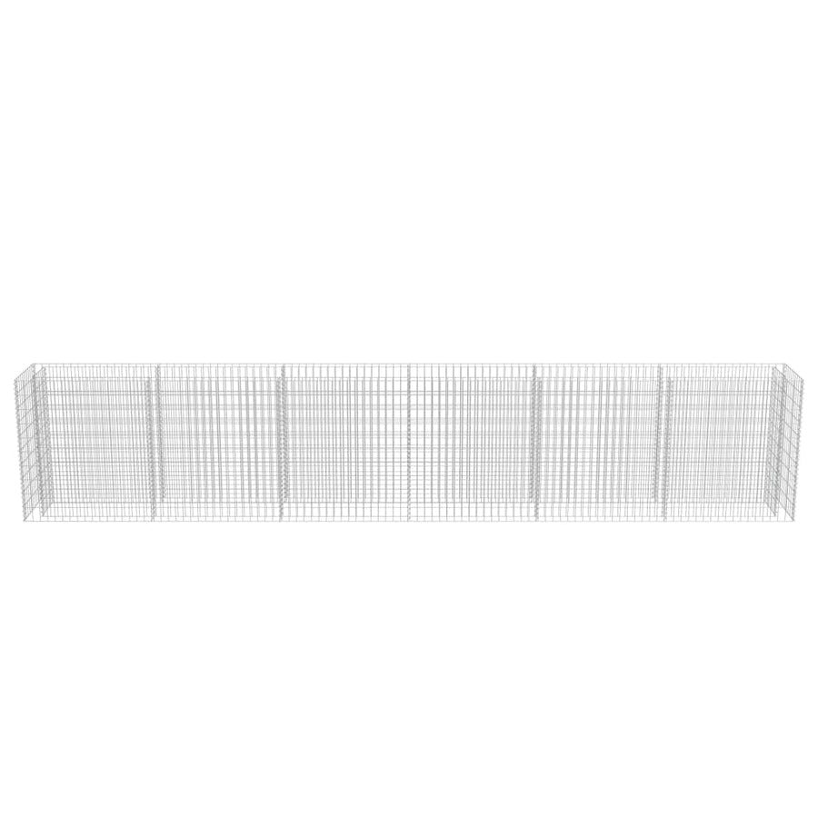 Gabion Plantenbak Verhoogd Gegalvaniseerd Staal 540 x 50 x 100 cm