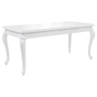 Eettafel 179x89x81 cm hoogglans wit MDF