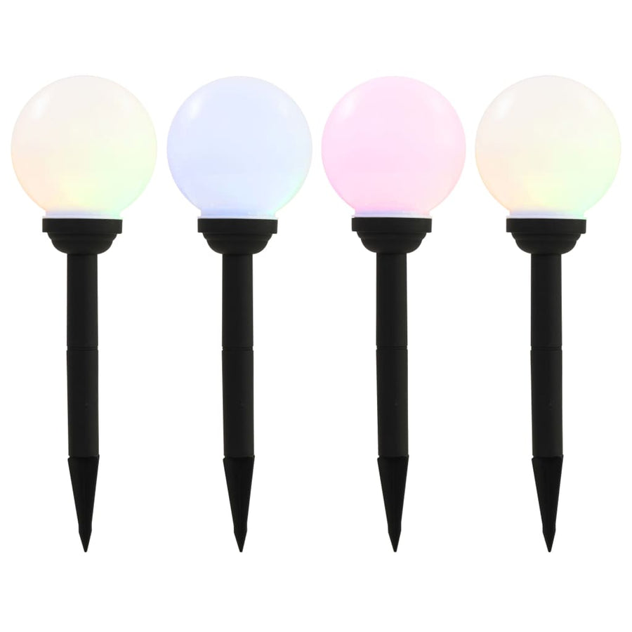 Led-Solarlampen Rond 5 Cm Rgb St 4