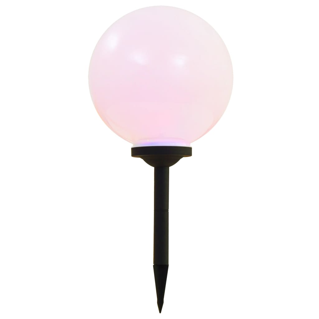 Led-Solarlampen Rond 30 Cm Rgb 2 St