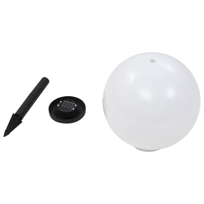 Led-Solarlampen Rond 30 Cm Rgb 2 St