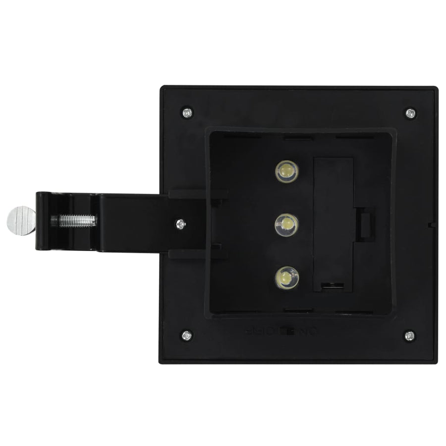 Led-Solarlampen Vierkant 2 Cm St 6 Zwart