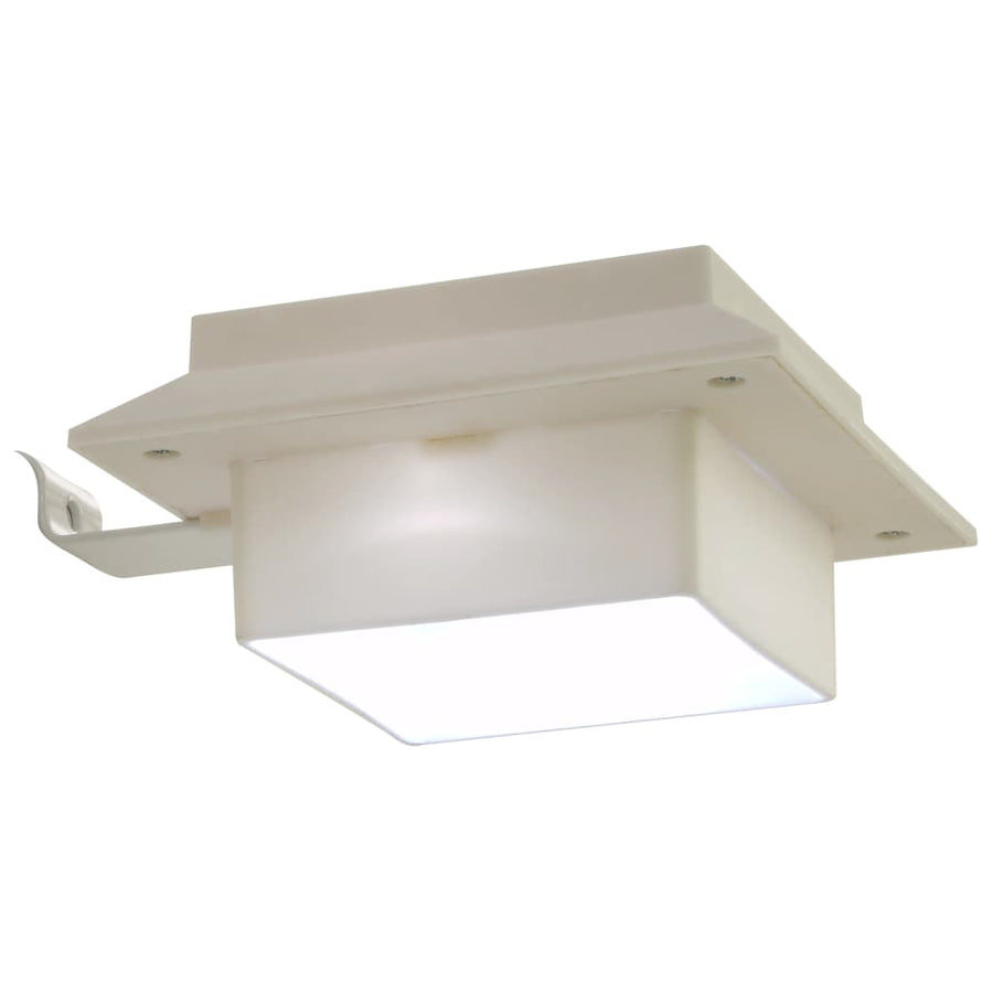 Led-Solarlampen Vierkant 2 Cm St 6 Wit