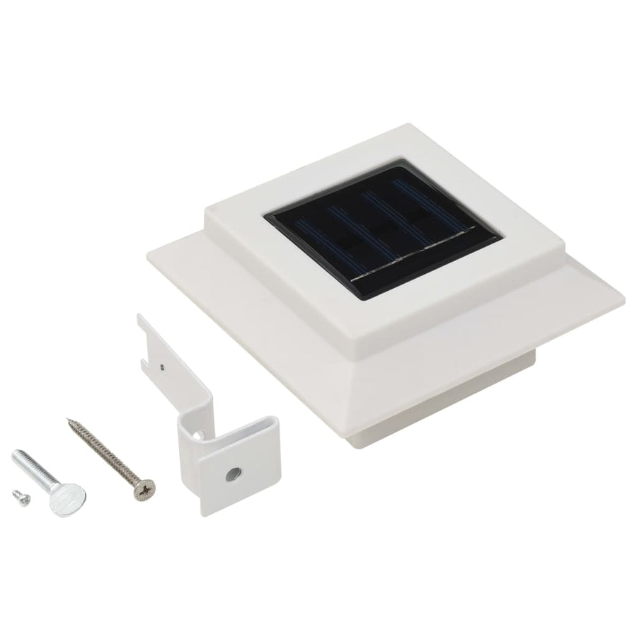 Led-Solarlampen Vierkant 2 Cm St 6 Wit