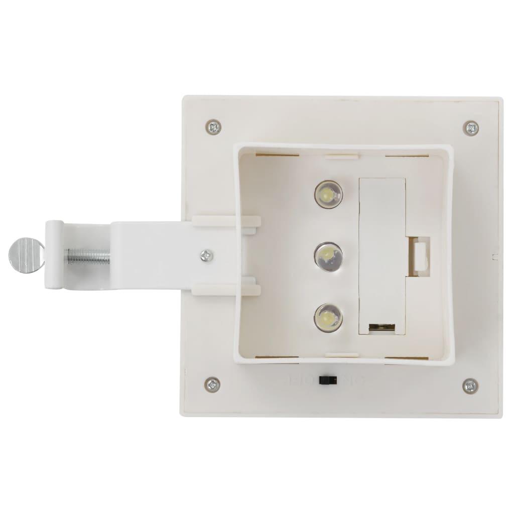 Led-Solarlampen Vierkant 2 Cm St 6 Wit