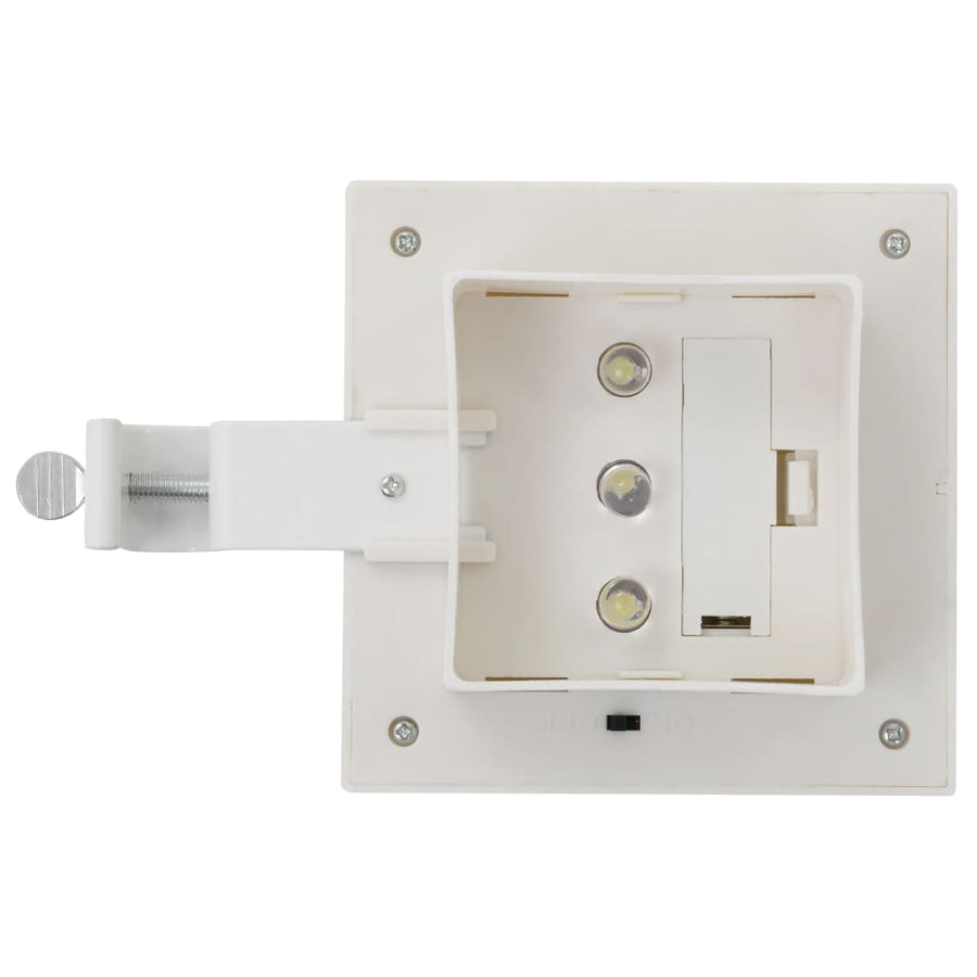 Led-Solarlampen Vierkant 2 Cm St 6 Wit