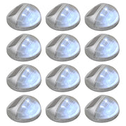 Solar wandlamp rond zilver 12 stuks