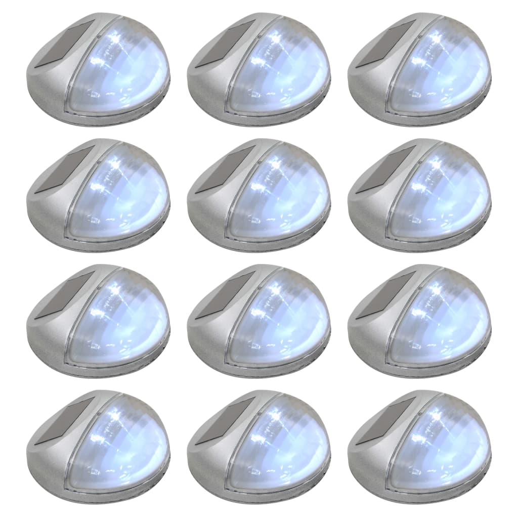 Led-Wandlampen Solar Rond St 12 Zilver