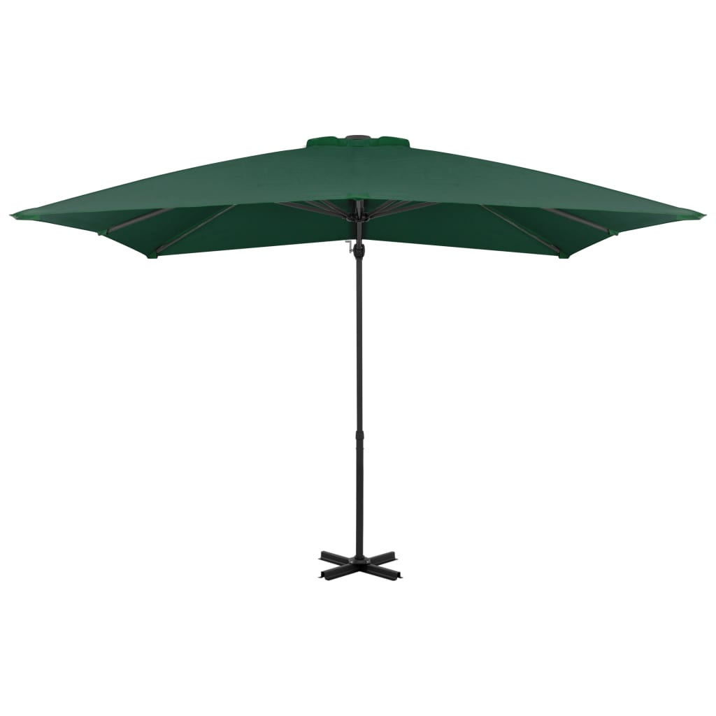 Zweefparasol Met Aluminium Paal Groen 250 x 250 cm Lichtgroen