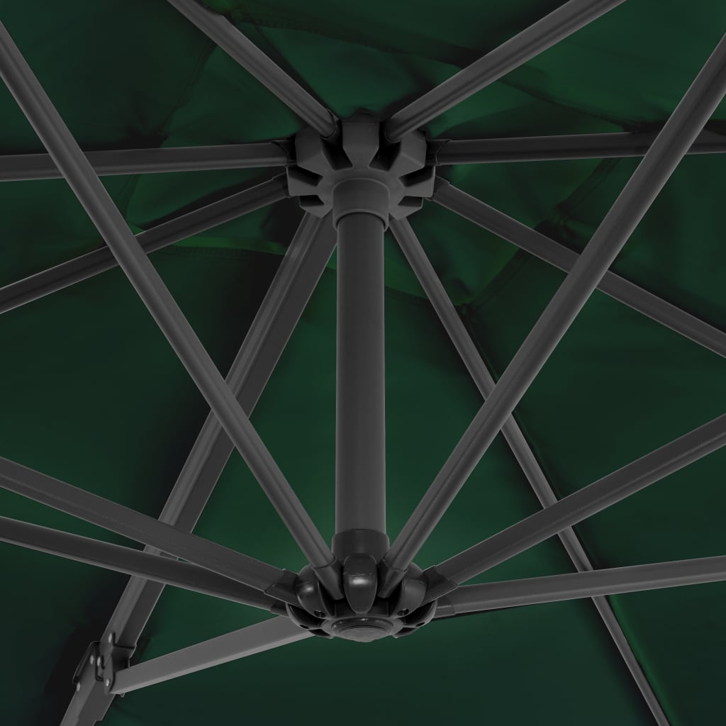 Zweefparasol Met Aluminium Paal Groen 250 x 250 cm Lichtgroen