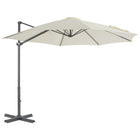 Zweefparasol Met Aluminium Paal 300 Cm Kleurig 300 x 238 cm Zand