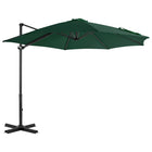 Zweefparasol Met Aluminium Paal 300 Cm Groen 300 x 238 cm Lichtgroen