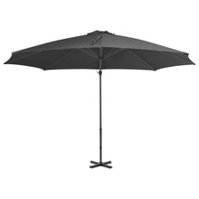 Zweefparasol Met Aluminium Paal 300 Cm 300 x 238 cm Antraciet