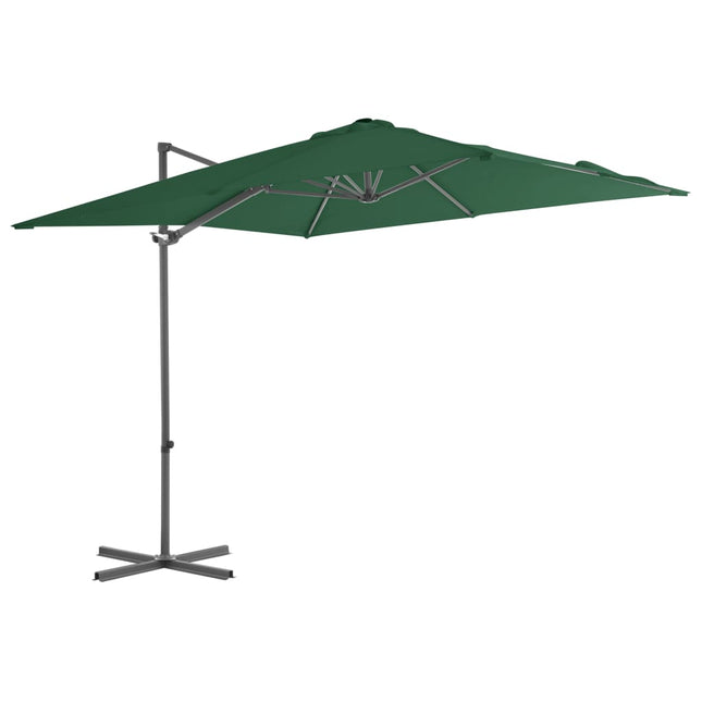 Zweefparasol Met Stalen Paal Groen 250 x 250 cm Lichtgroen