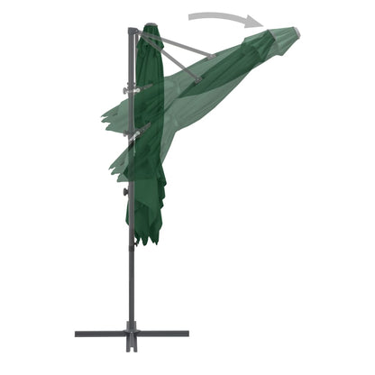 Zweefparasol Met Stalen Paal Groen 250 x 250 cm Lichtgroen