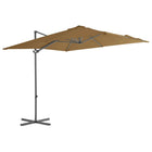 Zweefparasol Met Stalen Paal 250 x 250 cm Taupe