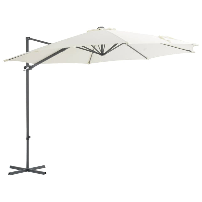 Zweefparasol Met Stalen Paal 300 Cm Kleurig 300 x 255 cm Zand