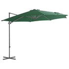 Zweefparasol Met Stalen Paal 300 Cm Groen 300 x 255 cm Lichtgroen