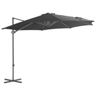 Zweefparasol Met Stalen Paal 300 Cm 300 x 255 cm Antraciet