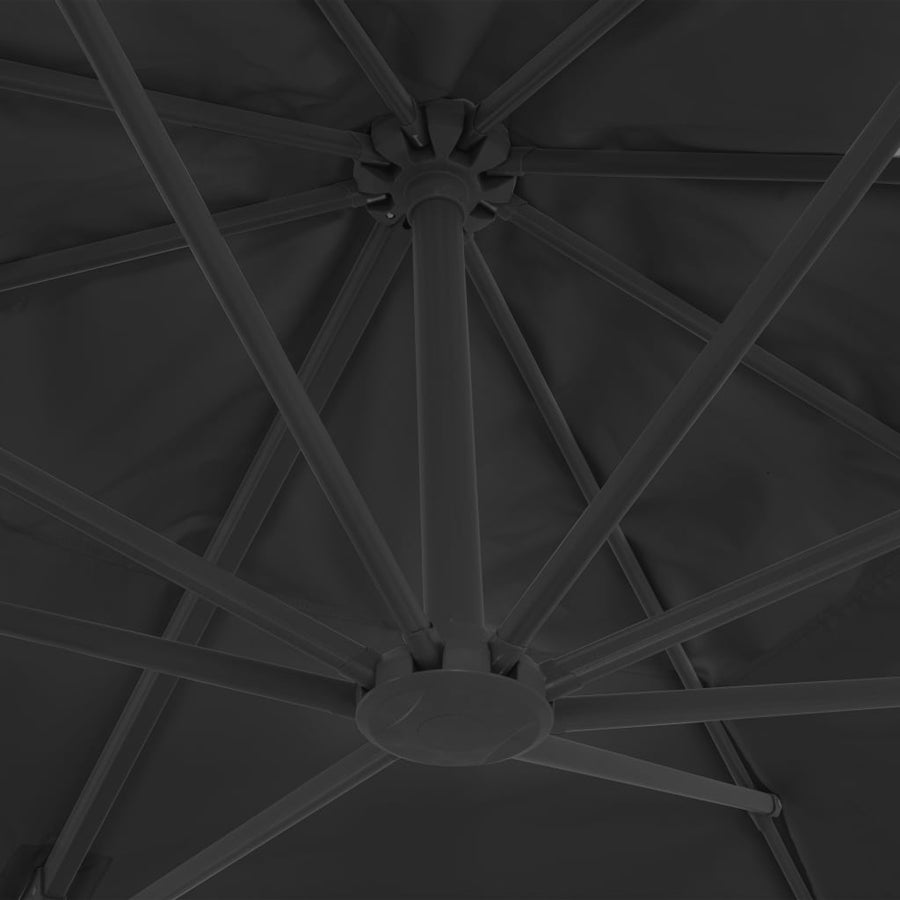 Zweefparasol Met Aluminium Paal 400X300 Cm Antraciet 400 x 300 cm