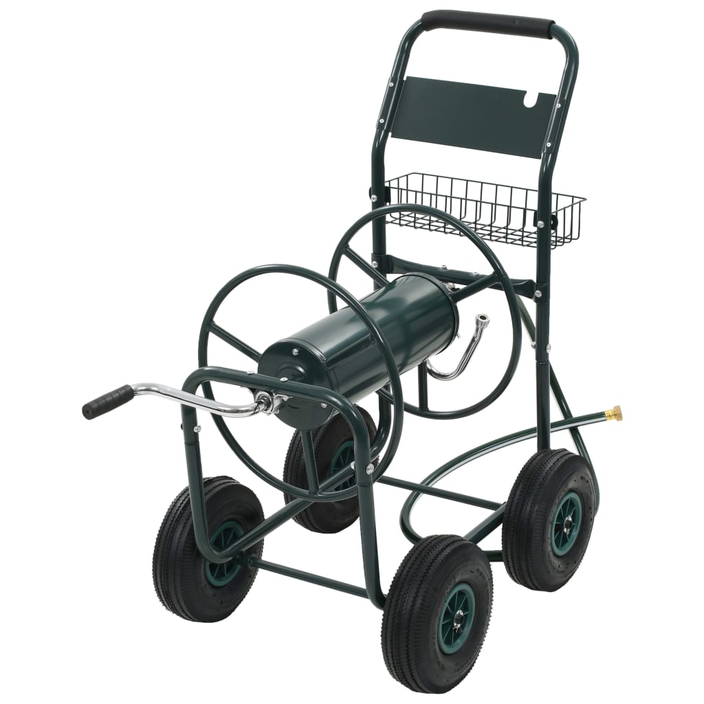 Tuinslangtrolley Met 1/2&quot; Slangkoppeling 75 M Staal