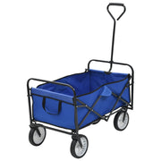 Foldable steel blue handcart