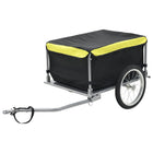 Bicycle trailer 65 kg black and yellow