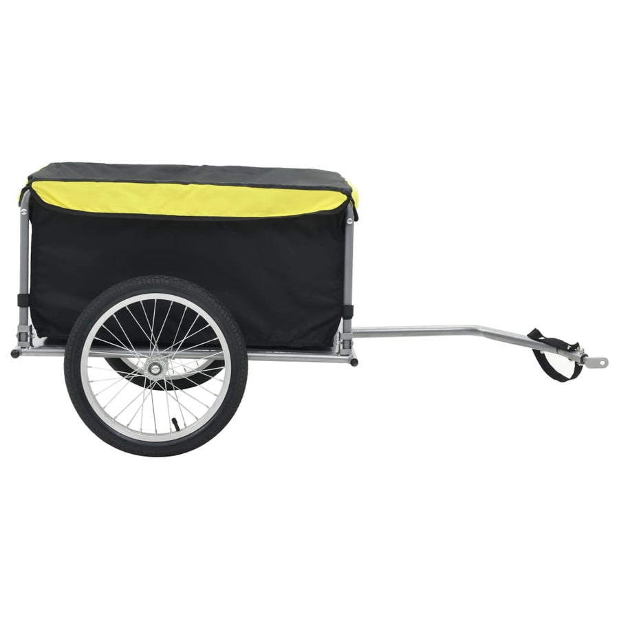 Fietstrailer 65 Kg Zwart en geel