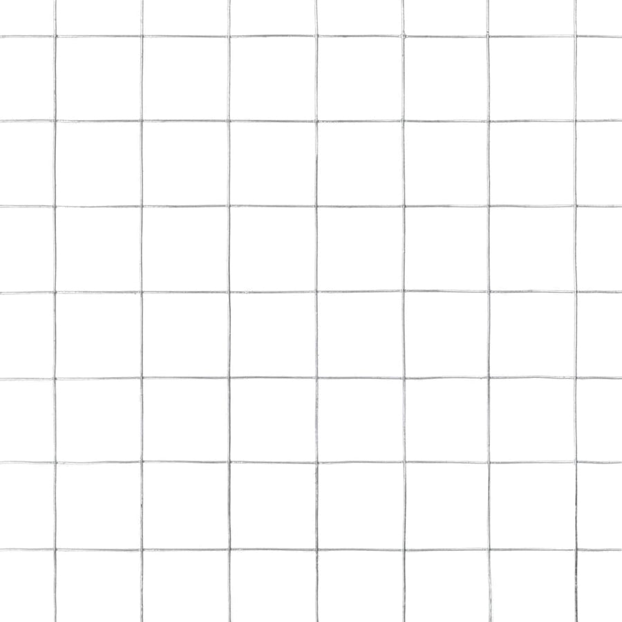 Kippengaas 10x0,5 m gegalvaniseerd staal zilverkleurig 16 x 16 mm 10 x 0.5 m