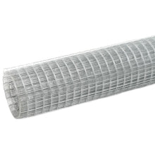 Kippengaas 25x0,5 m gegalvaniseerd staal zilverkleurig 12 x 12 mm 25 x 0.5 m