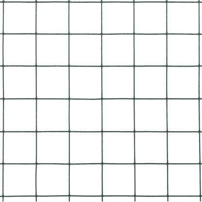 Kippengaas 10x0,5 m staal met PVC coating groen