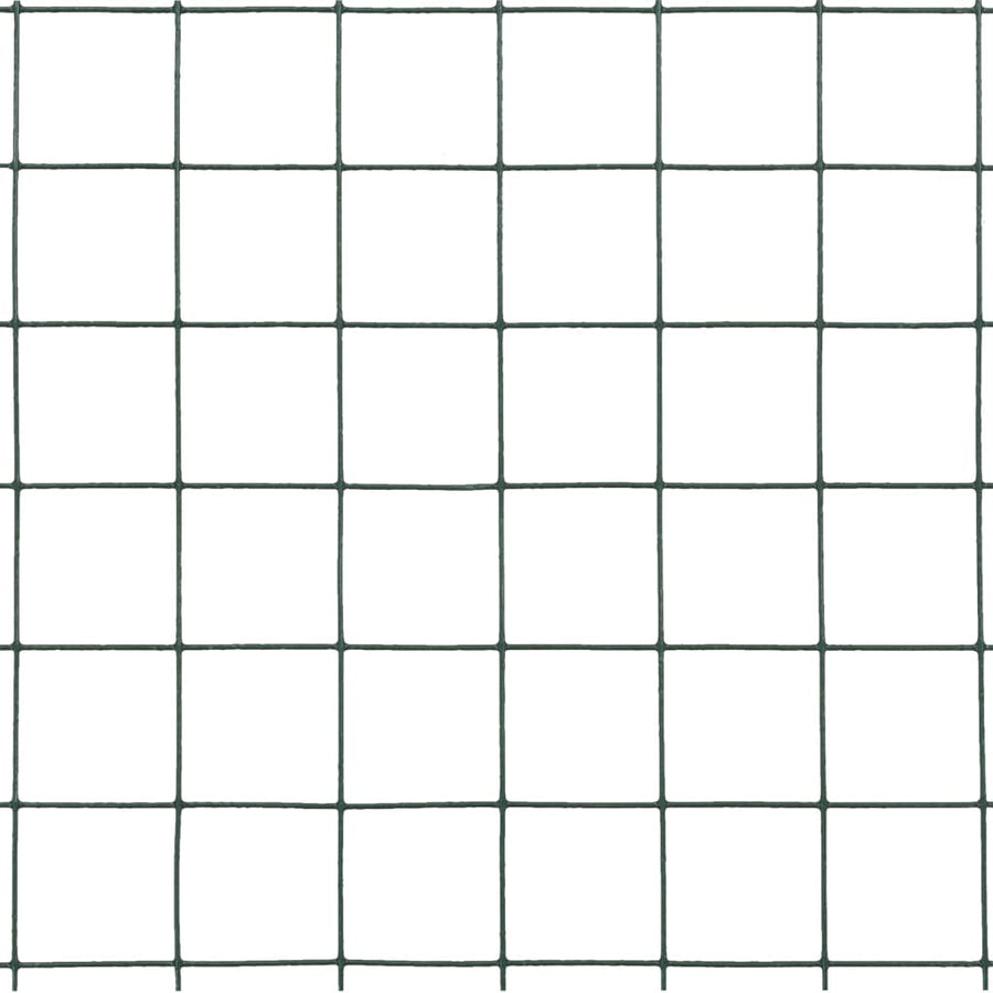 Kippengaas 10X1,5 M Staal Met Pvc Coating Groen 19 x 19 mm