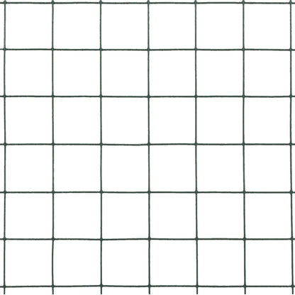 Kippengaas 25x0,5 m staal met PVC coating groen