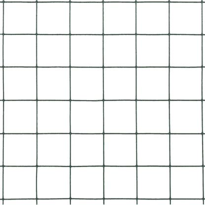 Kippengaas 25x1,5 m staal met PVC coating groen 25 x 25 mm 25 x 1.5 m