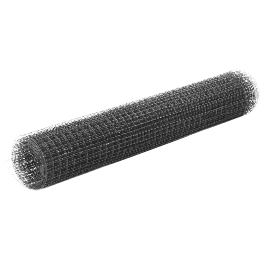 Kippengaas Staal Met Pvc Coating Grijs 19 x 19 mm