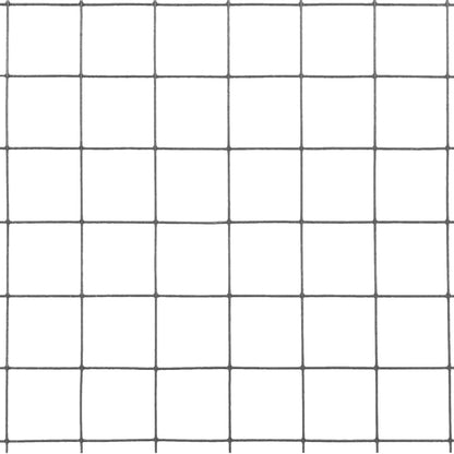 Kippengaas 10X1,5 M Staal Met Pvc Coating Grijs 12 x 12 mm