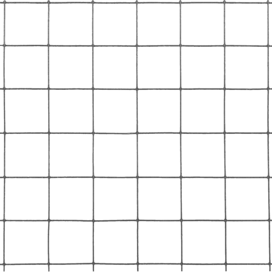 Kippengaas 10X1,5 M Staal Met Pvc Coating Grijs 19 x 19 mm