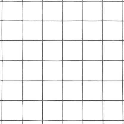 Kippengaas 25x0,5 m staal met PVC coating grijs