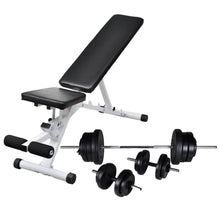 Trainingsbank Met Halterset 60,5 Kg
