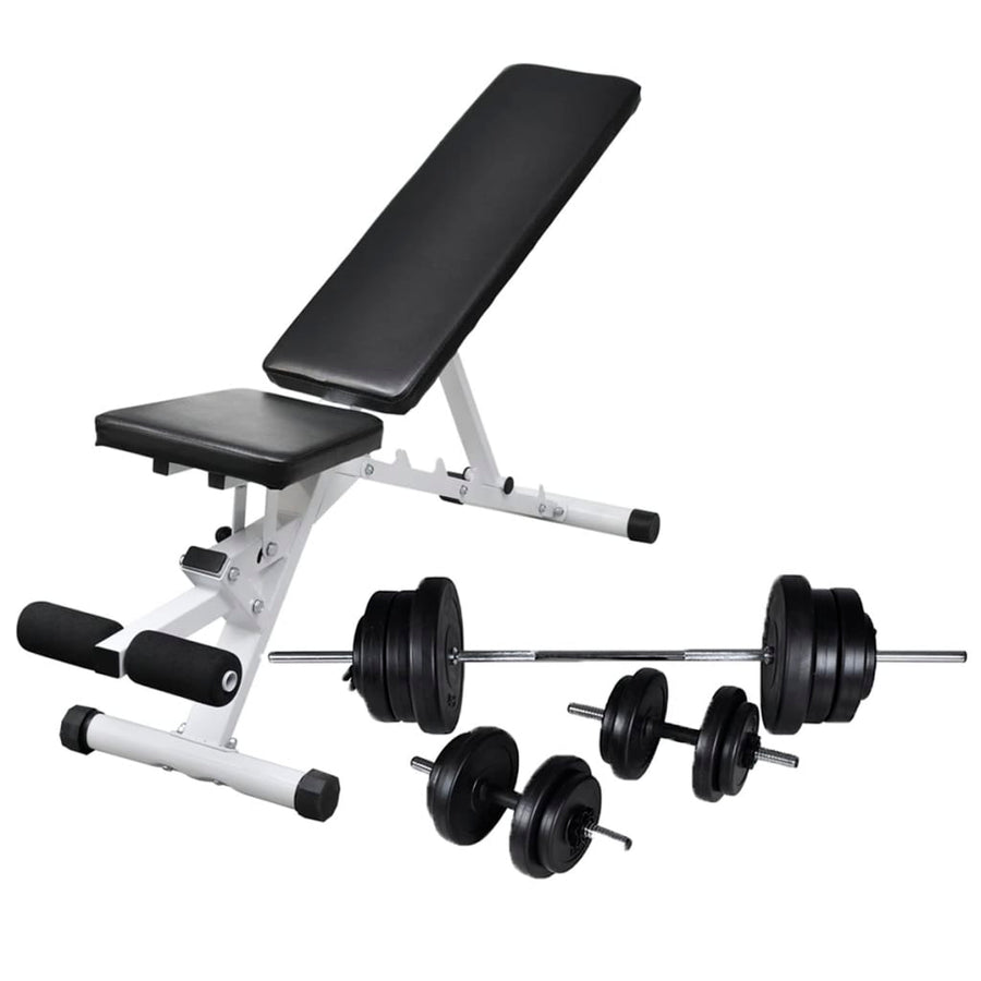 Trainingsbank Met Halterset 60,5 Kg