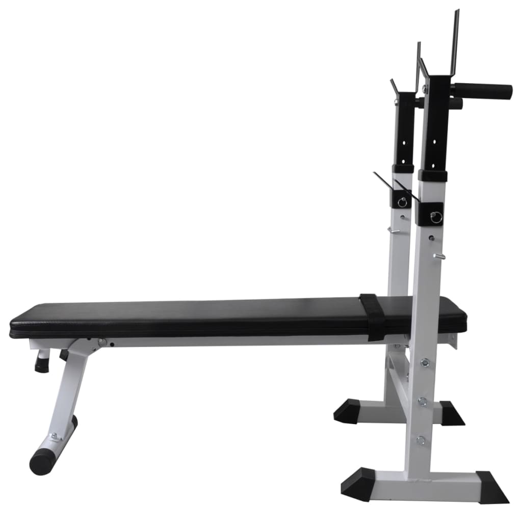 Trainingsbank Met Gewichtenrek En Halterset 60,5 Kg 60.5 kg