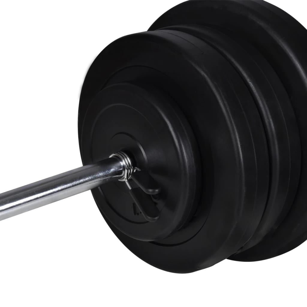 Trainingsbank Met Gewichtenrek En Halterset 60,5 Kg 60.5 kg