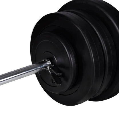 Trainingsbank Met Gewichtenrek En Halterset 60,5 Kg 60.5 kg